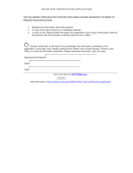 Hplrp Certified Site Certification Application - Washington, D.C., Page 6