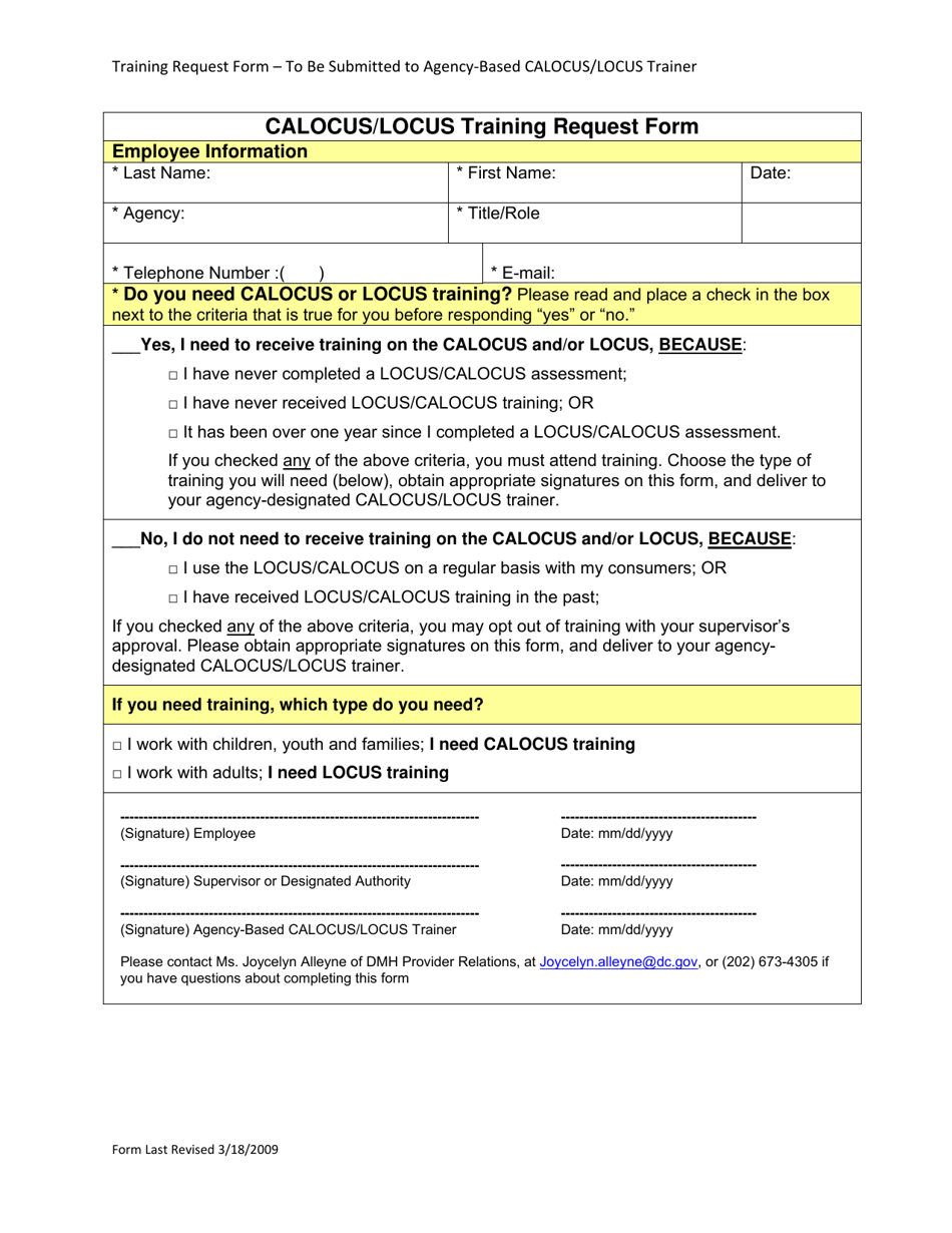 washington-d-c-calocus-locus-training-request-form-download-printable