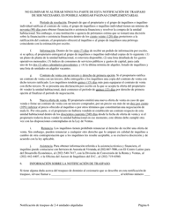 Notificacion De Traspaso De Dominio O De Un Derecho Economico En Una Vivienda Residencial De Dos (2), Tres (3) O Cuatro (4) Unidades Habitacionales Alquiladas - Washington, D.C. (Spanish), Page 14