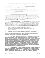 Notice of Transfer of Ownership Interest or an Economic Interest in a Two (2), Three (3) or Four (4) Rental Unit Housing Accommodation - Washington, D.C., Page 13