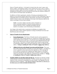 Notice of Transfer of Ownership Interest or an Economic Interest in a Two (2), Three (3) or Four (4) Rental Unit Housing Accommodation - Washington, D.C., Page 2