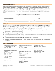 DHS Form 1400 Notice to Applicants - Washington, D.C., Page 2