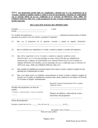 RAD Formulario 16 Aviso Para Desalojar En 120 Dias Por Rehabilitacion Sustancial - Washington, D.C. (Spanish), Page 4