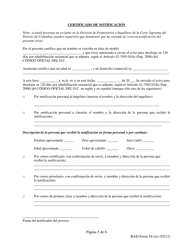 RAD Formulario 16 Aviso Para Desalojar En 120 Dias Por Rehabilitacion Sustancial - Washington, D.C. (Spanish), Page 5