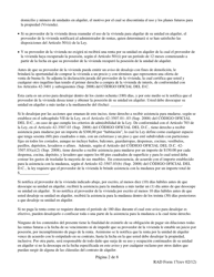 RAD Formulario 17 Aviso Para Desalojar En 180 Dias Por Discontinuacion De Uso Residencial - Washington, D.C. (Spanish), Page 2