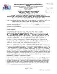 Document preview: RAD Formulario 14 Aviso Para Desalojar En 120 Dias Por Renovacion O Alteracion - Washington, D.C. (Spanish)
