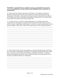 RAD Form 22 70% Voluntary Agreement Petition - Washington, D.C., Page 5