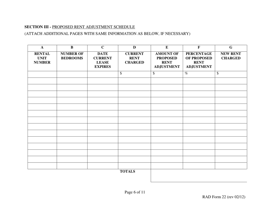 RAD Form 22 70% Voluntary Agreement Petition - Washington, D.C., Page 6
