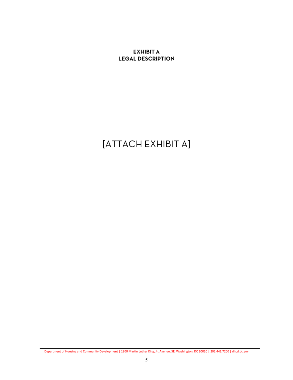 Declaration of Covenants - Washington, D.C., Page 5