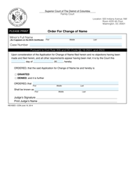 Application for Change of Name of a Minor - Washington, D.C., Page 11