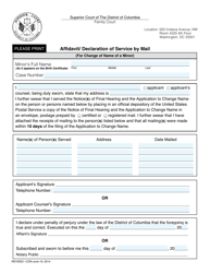 Application for Change of Name of a Minor - Washington, D.C., Page 12