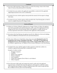 Application for Change of Name of a Minor - Washington, D.C., Page 2