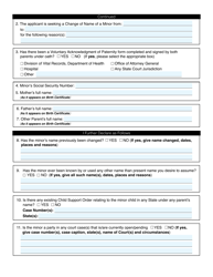 Application for Change of Name of a Minor - Washington, D.C., Page 5