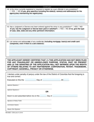 Application for Change of Name of a Minor - Washington, D.C., Page 7