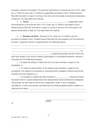 Order Appointing Counsel, Examiner, Visitor, and/or Guardian Ad Litem - Washington, D.C., Page 2