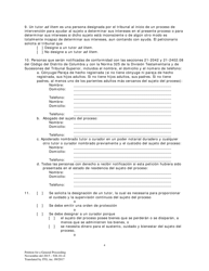 Peticion De Una Accion General - Washington, D.C. (Spanish), Page 4