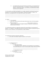 Peticion De Una Accion General - Washington, D.C. (Spanish), Page 5