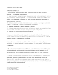 Notificacion De Audiencia Inicial a La Persona Objeto De La Audiencia - Washington, D.C. (Spanish), Page 4
