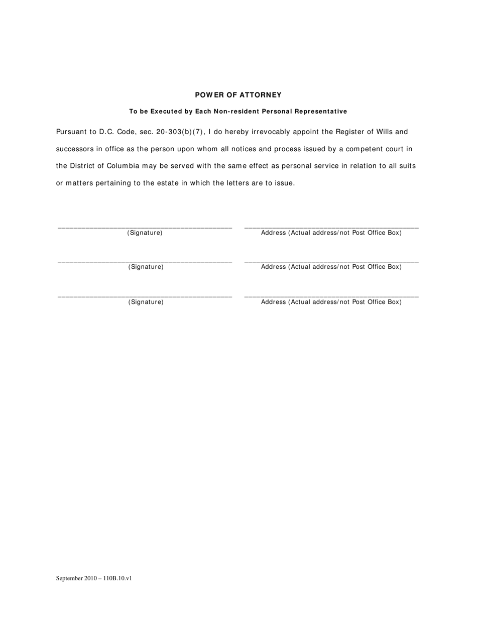 Petition for Probate (For Decedents Dying on or After January 1, 1981 Through June 30, 1995) - Washington, D.C., Page 5