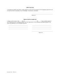 Petition for Payment of Claim Pursuant to D.c. Code, SEC. 20-909(A) and Order (For Estates of Decedents Dying on and After January 1, 1981 to June 30, 1995) - Washington, D.C., Page 2
