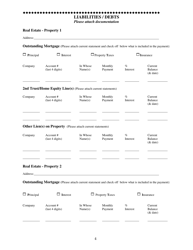 Family Mediation Financial Form - Assets - Washington, D.C., Page 4