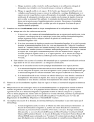 Instrucciones para Formulario 1C Demanda Verificada De Posesion De Bienes Inmuebles - Washington, D.C. (Spanish), Page 3
