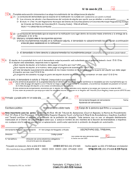 Instrucciones para Formulario 1C Demanda Verificada De Posesion De Bienes Inmuebles - Washington, D.C. (Spanish), Page 6