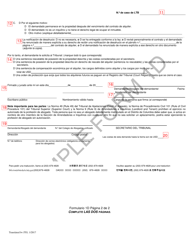 Instrucciones para Formulario 1D Demanda Verificada De Posesion De Bienes Inmuebles - Washington, D.C. (Spanish), Page 5