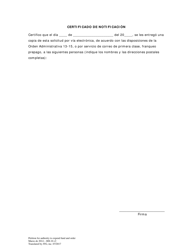 Peticion De Autoridad Para Utilizar Fondos - Washington, D.C. (Spanish), Page 4