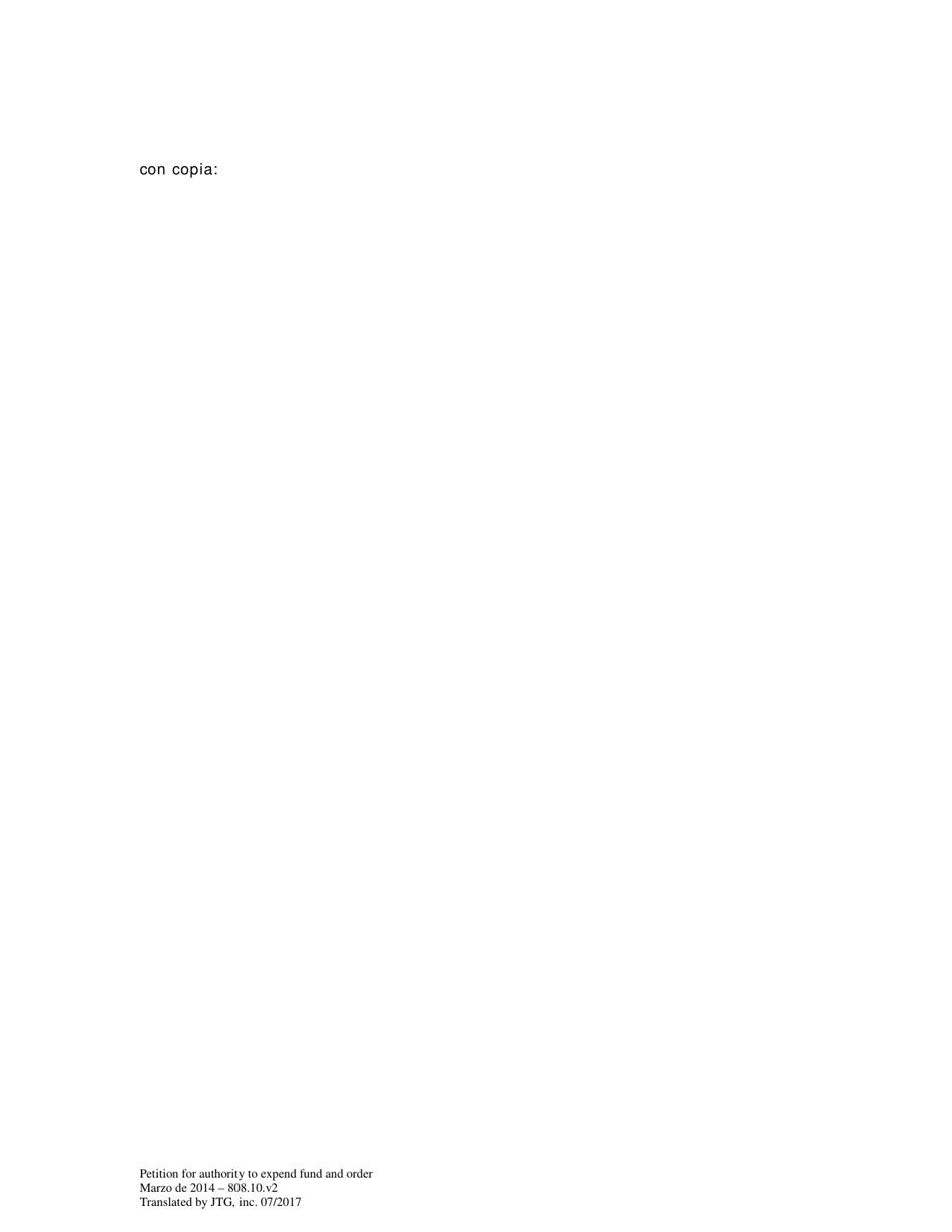 Peticion De Autoridad Para Utilizar Fondos - Washington, D.C. (Spanish), Page 6