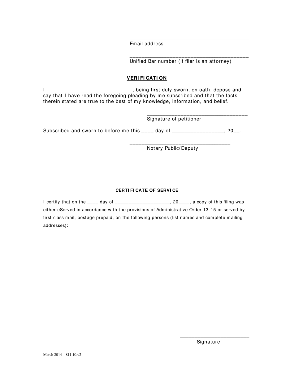 Petition for Release of Funds Held in the Estate Deposit Account and Order (Gdn) - Washington, D.C., Page 2