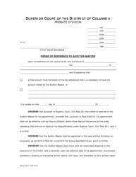 Petition for Referral to Auditor-Master and Order - Washington, D.C., Page 4