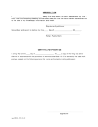 Petition for Release of Funds Held in the Estate Deposit Account and Order (Int) - Washington, D.C., Page 2