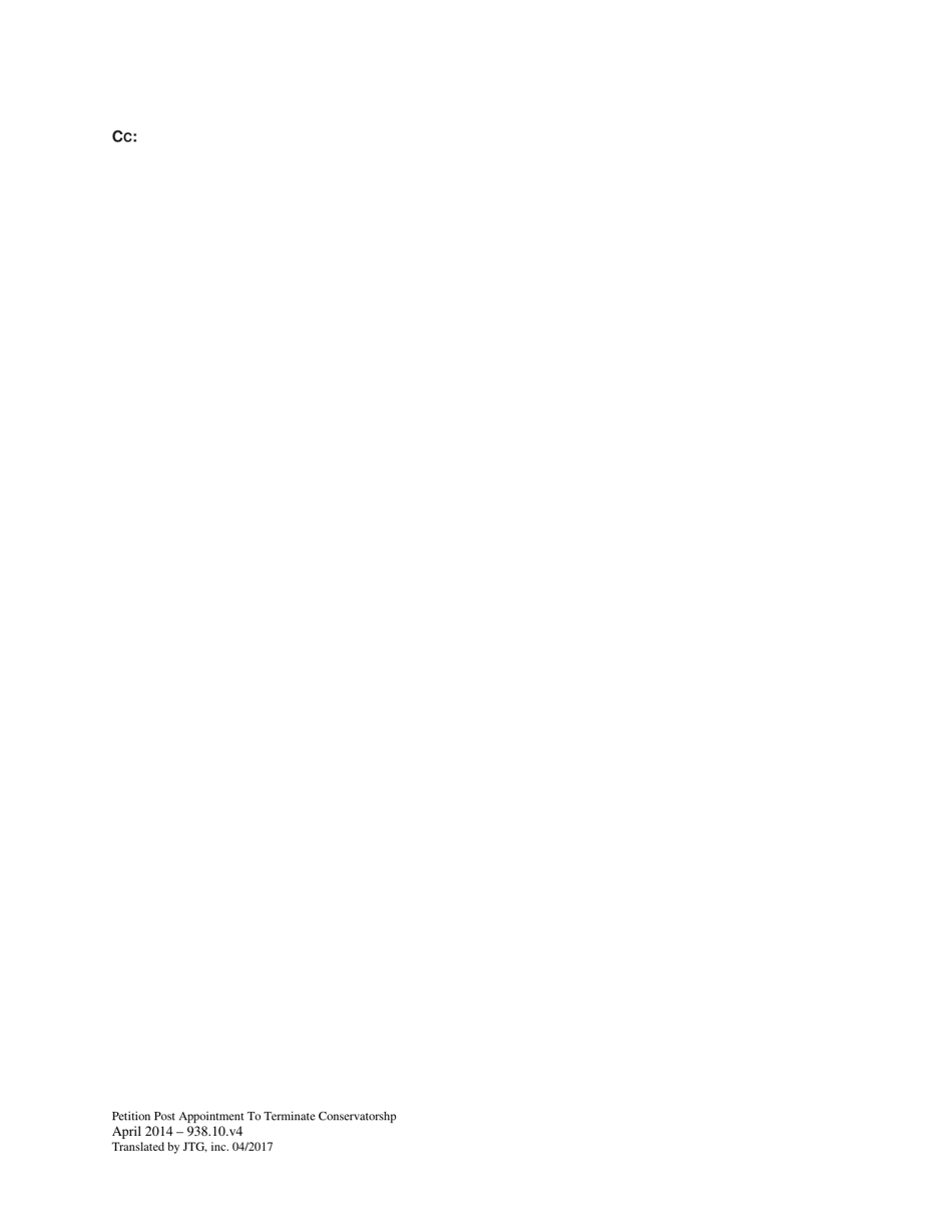 Peticion Luego De Una Designacion Para Dar Fin a La Curatela - Washington, D.C. (Spanish), Page 6