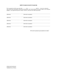 Orden Para Acompanar Acuerdo De Conciliacion - Washington, D.C. (Spanish), Page 2