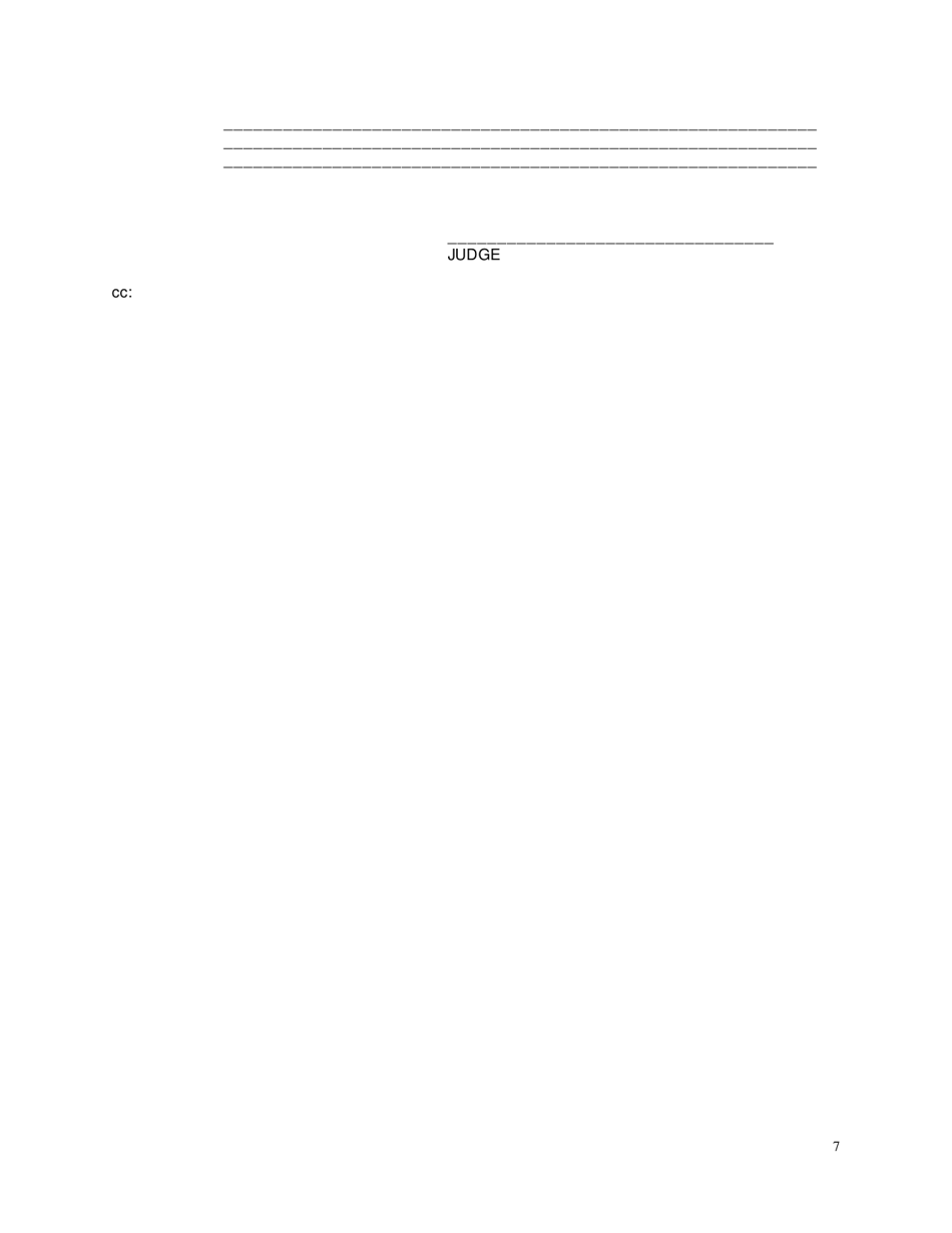 Findings of Fact, Conclusions of Law and Order - Washington, D.C., Page 7