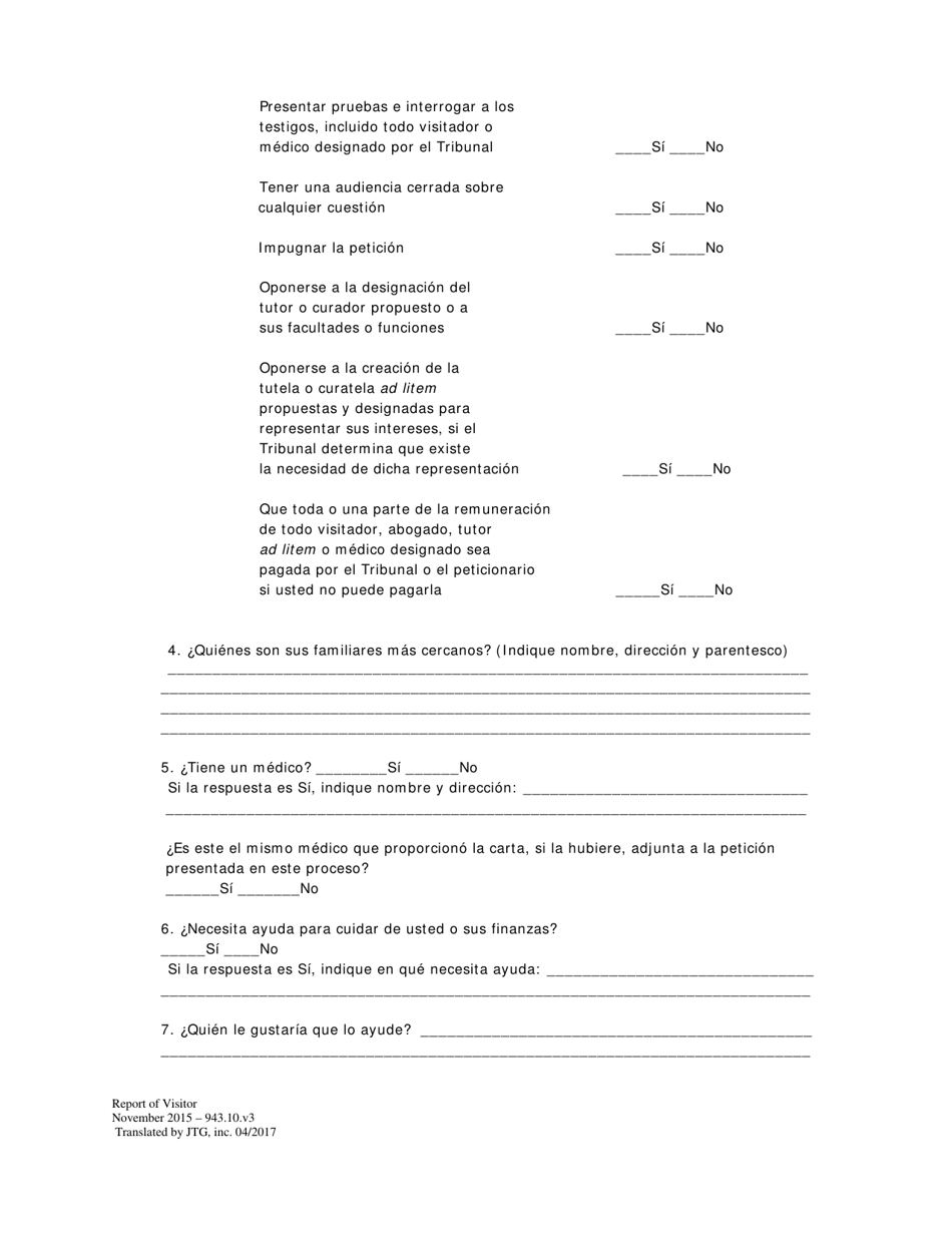 Informe Del Visitador - Washington, D.C. (Spanish), Page 2