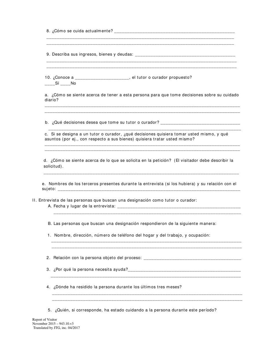 Informe Del Visitador - Washington, D.C. (Spanish), Page 3