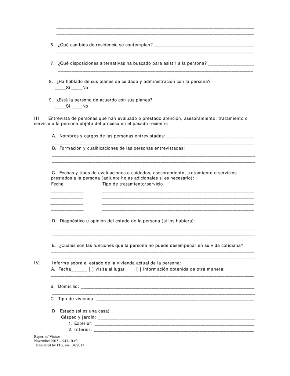 Informe Del Visitador - Washington, D.C. (Spanish), Page 4