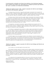 Declaracion De Antecedentes Penales - Washington, D.C. (Spanish), Page 2