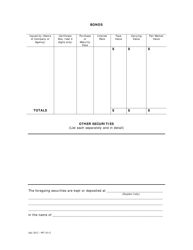 Inventory Form - Washington, D.C., Page 3