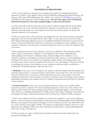 Confidential Settlement Statement - Multi-Door Dispute Resolution Division - Washington, D.C., Page 2