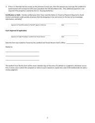 L&amp;T Form 6(B) Notice to Tenant of Payment Required to Avoid Eviction (Commercial) - Washington, D.C., Page 2
