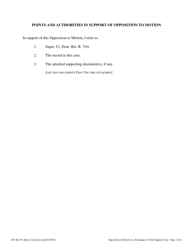 Opposition to Motion in a Parentage or Child Support Case - Washington, D.C., Page 3