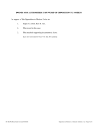 Opposition to Motion in a Domestic Relations Case - Washington, D.C., Page 3