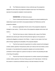 Petition for Adoption - Washington, D.C., Page 5