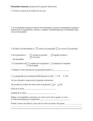 Declaracion Confidencial De Mediacion Para La Ejecucion Hipotecaria Residencial - Washington, D.C. (Spanish), Page 5