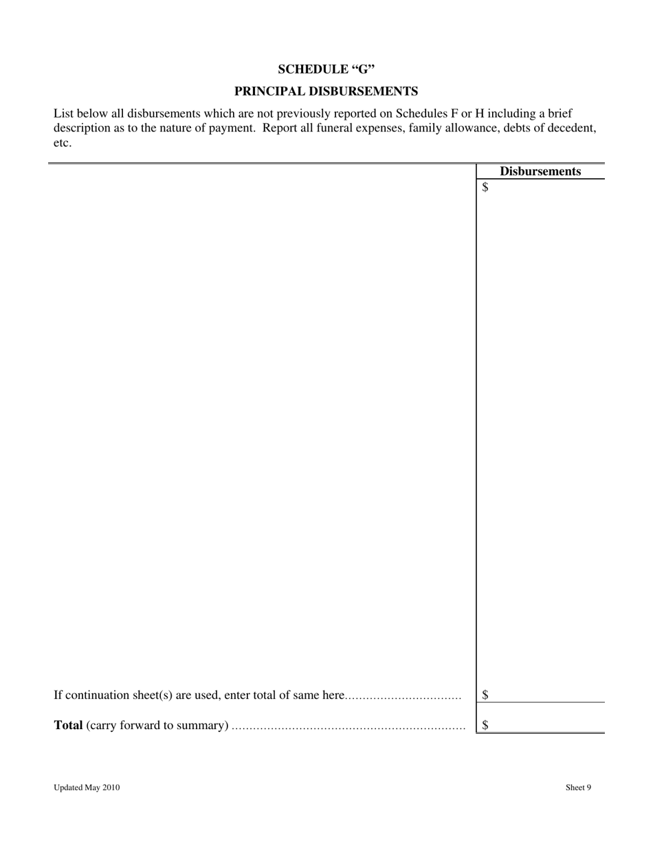 Statement of Account for Estates of Decedents Dying on or After July 1, 1995 - Washington, D.C., Page 10