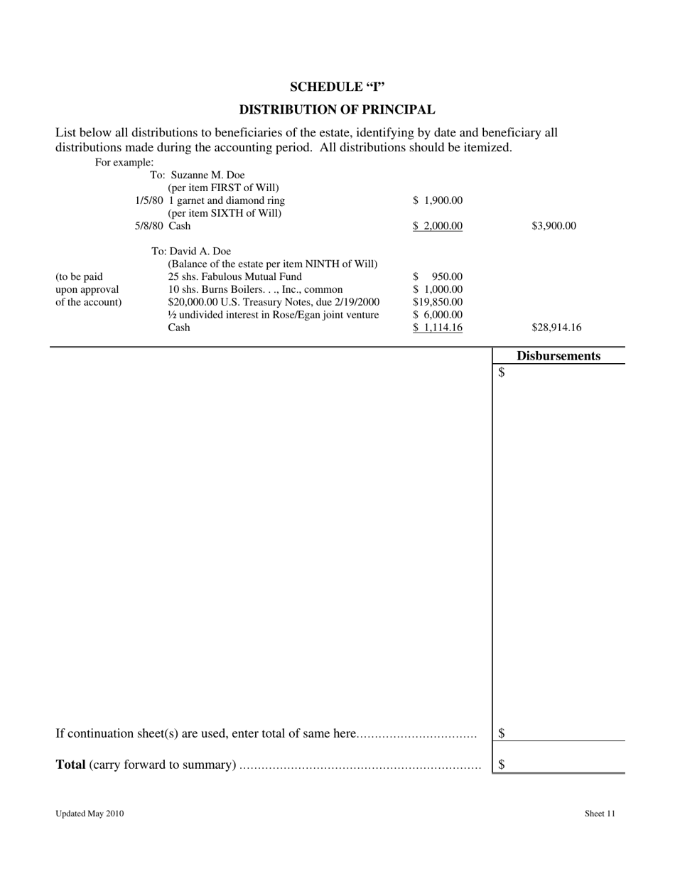 Statement of Account for Estates of Decedents Dying on or After July 1, 1995 - Washington, D.C., Page 12