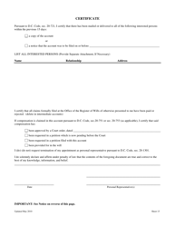 Statement of Account for Estates of Decedents Dying on or After July 1, 1995 - Washington, D.C., Page 17